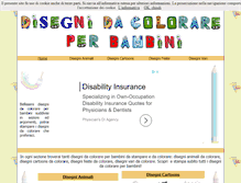 Tablet Screenshot of disegnidacolorareperbambini.net